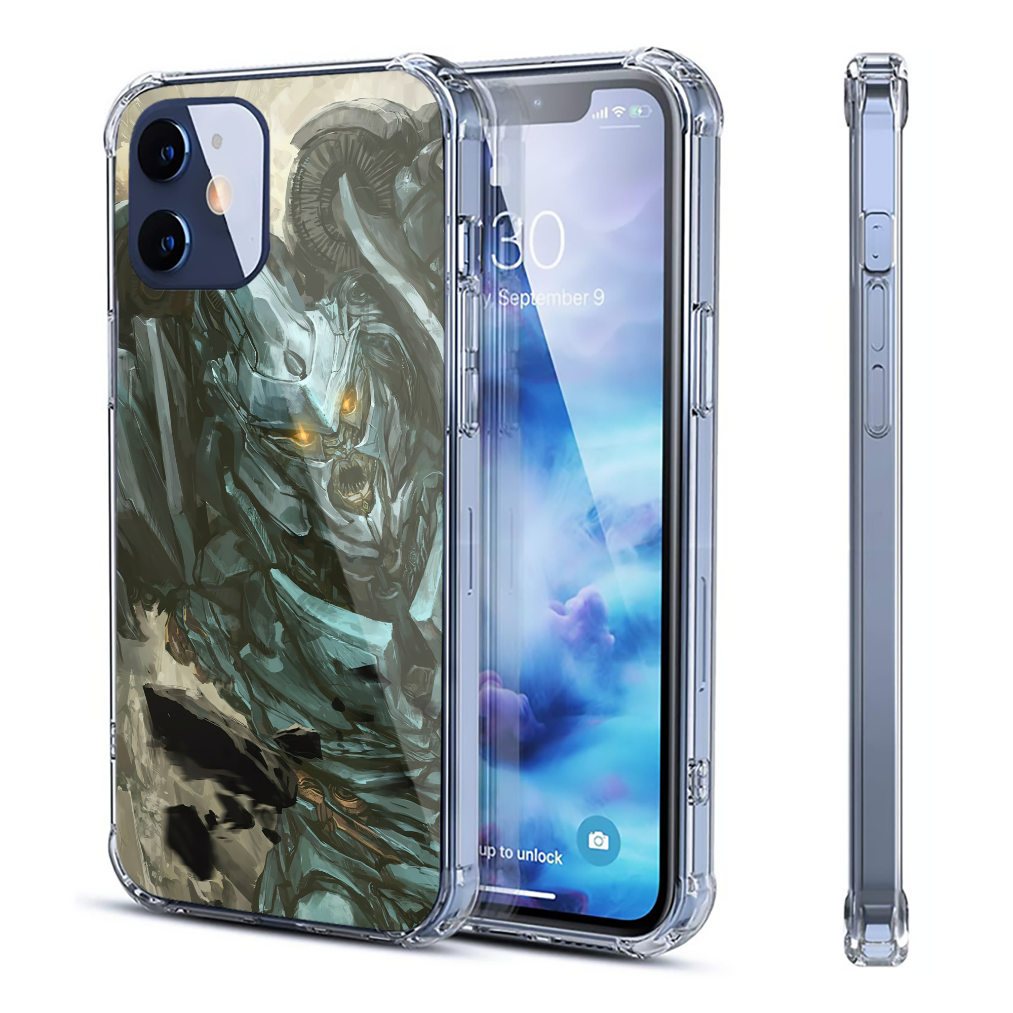 （画像用） Transformers トランスフォーマー 【iPhone 12シリーズ対応】透明スマホケース（クリアソフトケース）